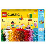 LEGO 11029 Classic Creative Party Box Bricks Set, Family Games to Play Together, Includes 12 Mini-Build Toys: Teddy Bear, Clown, Unicorn, Fun for All Aged 5 Plus